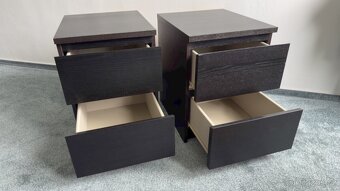 Komoda Ikea MALM s 2 zásuvkami černá, 40x55 cm (1 nebo 2 ks) - 3