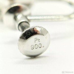 LUXUSNÍ PLATINOVÉ DIAMANTOVÉ NÁUŠNICE 0.60 CT - 3