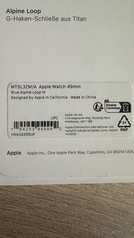Reminek Apple Watch 49/45/44/42mm modrý Alpský tah vel. M - 3