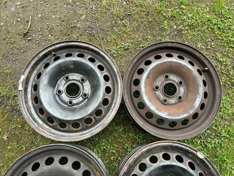 4 ks plechových disků VW, Škoda 15" 5x112 et47 - 3