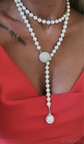 Luxusní perlový náhrdelník - krásný dárek na Vánoce - 3