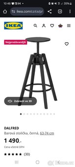 Nabízím k prodeji 3 ks barových židliček z Ikey - 3