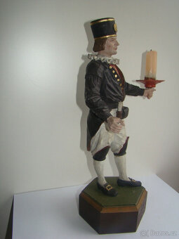 Řezbaná figurka horníka, P. Schneider, 39 cm, unikátní, dobr - 3