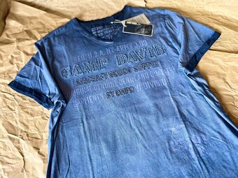 Pánské Tričko CAMP DAVID Vintage Dark Teal vel. L Nové - 3