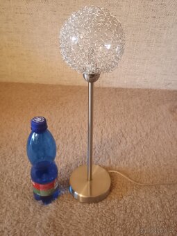 Starý lustr a nástěnná lampa, křištál ze šedesátek - 3