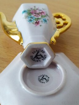 Konvička růžový porcelán - 3