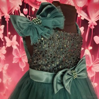 Dětské společenské šaty s flitry - 3