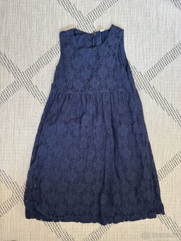 Modré šaty esprit 128/134 - 3