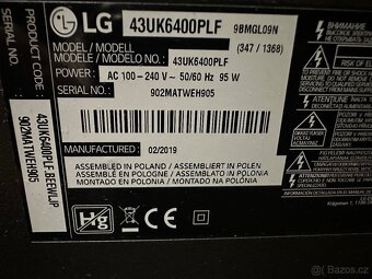 LG led Smart televize 43” 109 cm - 3