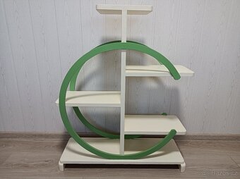 Zajímavý starožitný květinový stojan ART DECO - 3