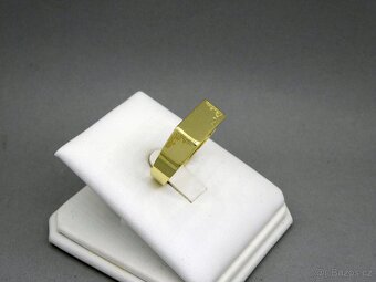 Nádherný pánský zlatý prsten - 3