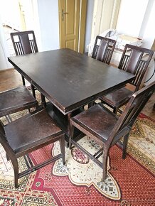 Prodam starožitný stůl a 6 židle - 3