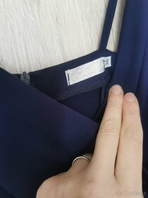 Tmavě modré šaty BÁRA styl- sexy šaty - 3