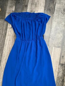 Luxusní modré šaty vel.38/M - 3