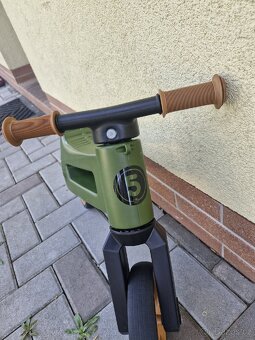 Odrážedlo Funny Wheels Rider SuperSport khaki 2v1 - 3