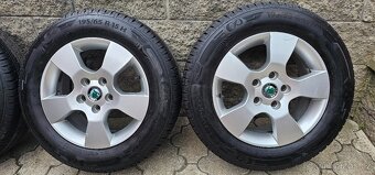 Originál alu ŠKODA O2 5x112 195/65 R15 - 8mm - 3