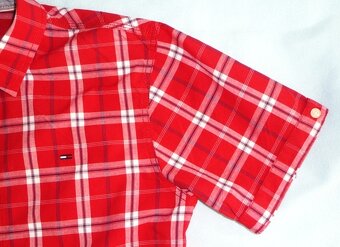 Kostkovaná bavlněná košile, vel. S-M, zn. Tommy Hilfiger - 3