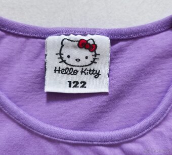Dívčí fialové tričko s potiskem Hello Kitty, vel. 122 - 3