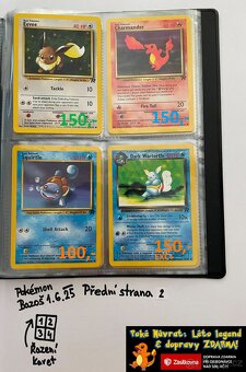 Kusové Pokémon VINTAGE karty (KARTY STARÉ PŘES 25LET)(3) - 3
