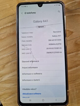 Prodám mobilní telefon Samsung Galaxy A41 - 3