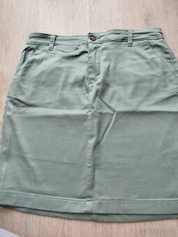 Sukně mini krásně se přizpůsobí elasticka,modrá ,khaki - 3
