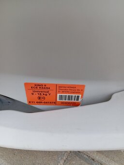 Autosedačka Britax Römer King II 9-18kg - 3