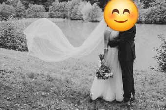 Prodám nádherné svatební šaty - 3