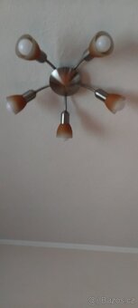 svetlo lampa stropni 5 ramen zarovka E14 nahradni inkl. - 3