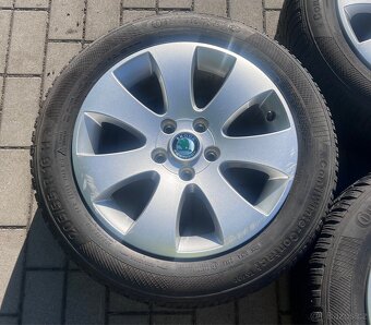 Škoda - 16" Spectrum + zimní 205/55 Continental 6-7mm - 3