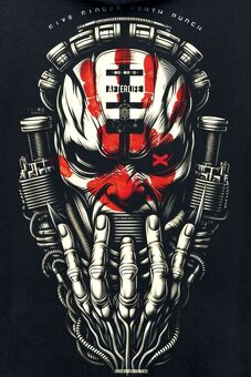 Nová metalová mikina s kapucí Five Finger Death Punch od EMP - 3