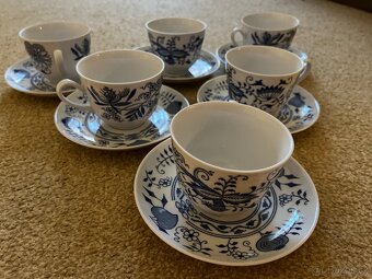 Kávový/ čajový servis - cibulák, šálky 6 ks - 3