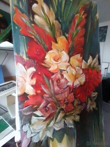 Kosatce 106x49cm, olej-plátno - 3