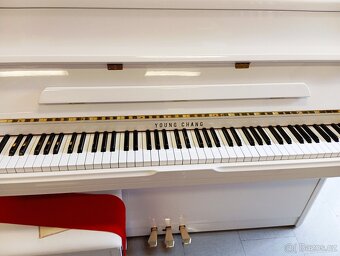 Bílé pianino Young Chang mod.112-Dovoz zdarma 24/7 - 3