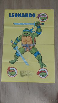 3 x plakátový komiks Želvy Ninja rok 1992 - 3