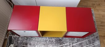 Nízký policový díl s úložnými boxy - 3
