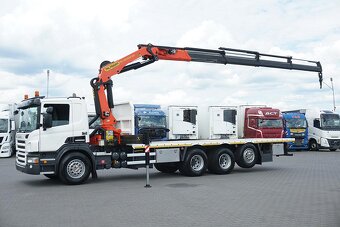 Scania P420 8x4 - plato s hydraulickou rukou Palfinger - 3