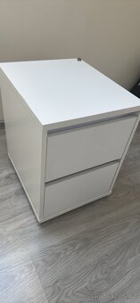 IKEA MALM bílá komoda -2 zásuvky -noční stolek - 3