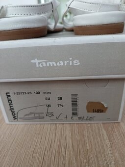 Kožené sandálky Tamaris 38 - 3