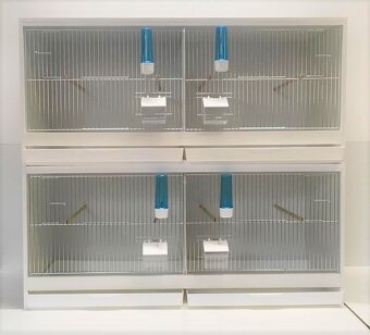 Levné bednové klece z bílého lamina - 3