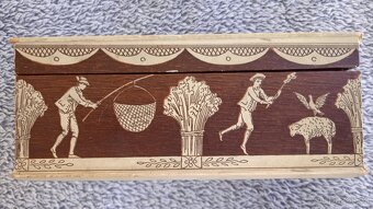 Starožitná dřevěná krabička GUERLAIN - 3