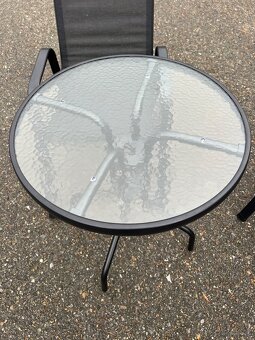 Balkonový stůl + 2x křeslo - 3