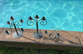 Sada 4 kovovych svicnu - 3