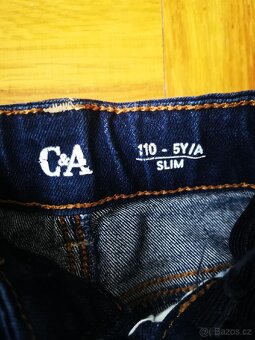 Dětské slim džíny vel. 110 - 3