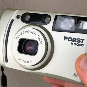 kompaktní fotoaparát na film PORST V2001 + pouzdro a baterie - 3