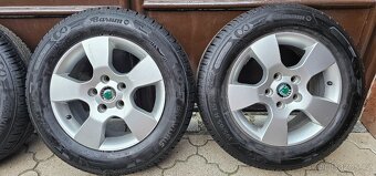 Originál alu ŠKODA Octavia 2 5x112 195/65 R15 - 8mm letní - 3