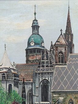Obraz Helena Bínová, Košice 1985,olej na plátně 85x115 - 3