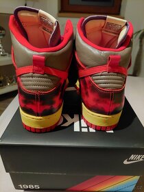 Tenisky Nike Dunk High 1985 Red Acid Wash - 3