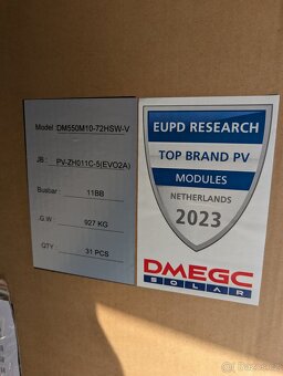 Fotovoltaický panel 550 W DMEGC DM550M10-72HSW-V - 3