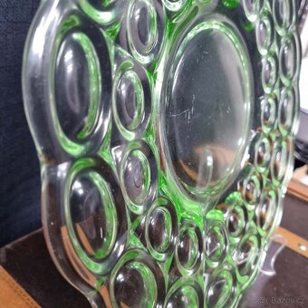 Retro Velké skleněné Uranové podnosy - 3