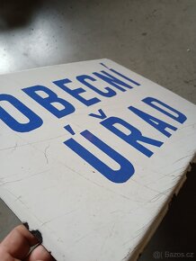Smaltovaná cedule Obecní úřad - 3